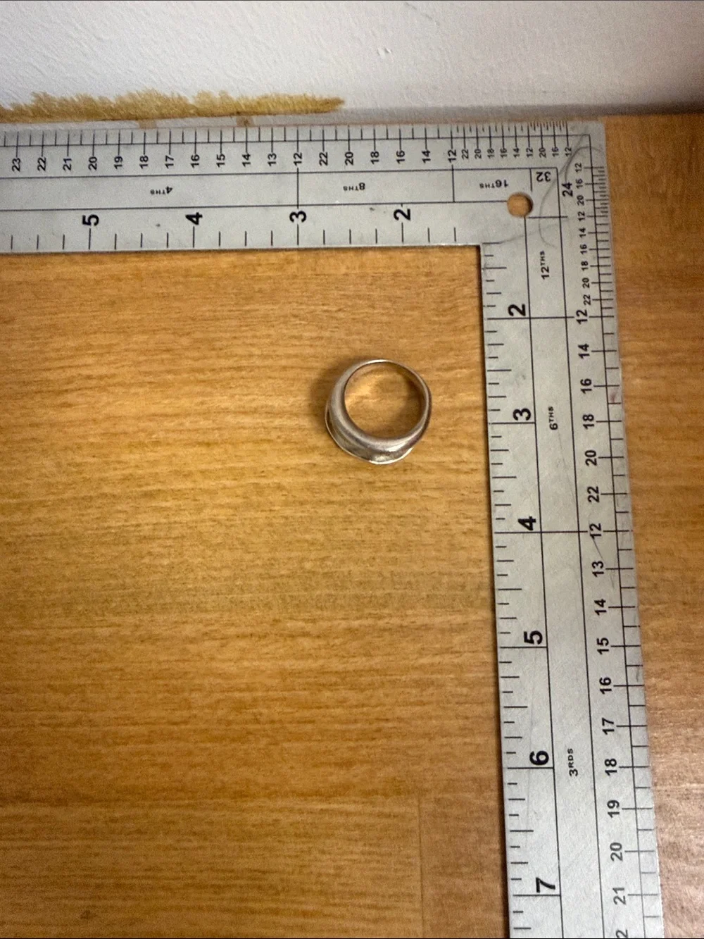 925 Italy silver ring 12g molded artistic wave